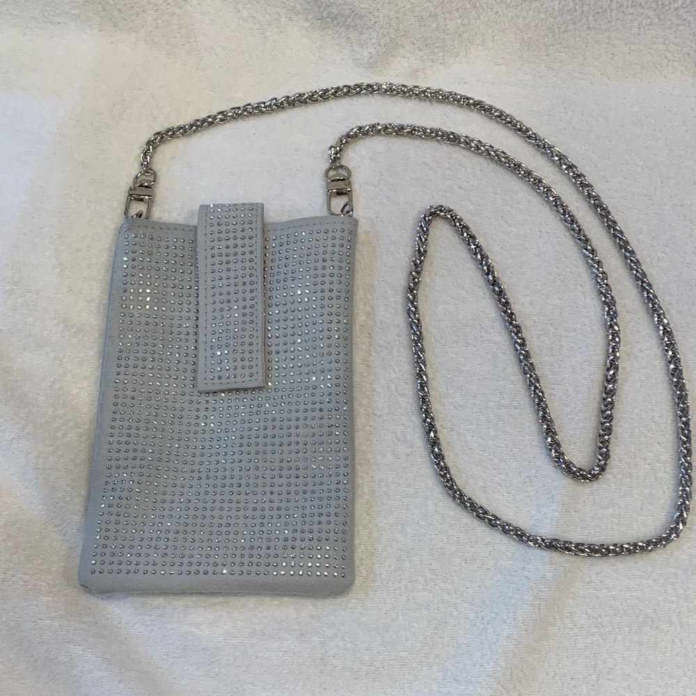 Silver Studded Crossbody Bag